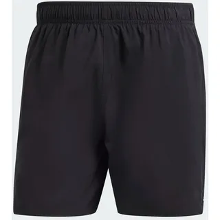 Adidas Solid CLX Short-Length Badeshorts Black / Lucid Lemon L