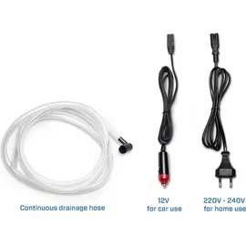 Clean Air Optima Luftentfeuchter mit Ionisator CA-703W - Geeignet für Räume bis 10m2 / 25m3 - Entfeuchtungsleistung 700ml/Tag (30°C / Rv80%) - Weiß