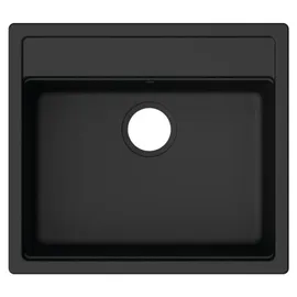 Hansgrohe Einbauspüle S52 S520-F510 550x490mm, 1 Hauptbecken, graphitschwarz