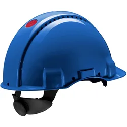 3M G3000 Schutzhelm G30NUB in Blau, belüftet, mit Uvicator, Ratsche und Kunststoffschweißband