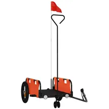 vidaXL Fahrradanhänger orange