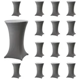 Trutzholm Stehtischhusse Stretch Grau Ø 80 cm 15er Set