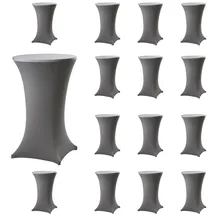 Trutzholm Stehtischhusse Stretch Grau Ø 80 cm 15er Set
