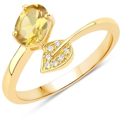 Rafaela Donata Ring Sterling Silber Beryll in Gelbgold Ringe   Damen 
