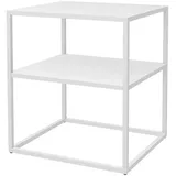 [en.casa] Raahe Weiß Metall 50 x 45 x 40 cm