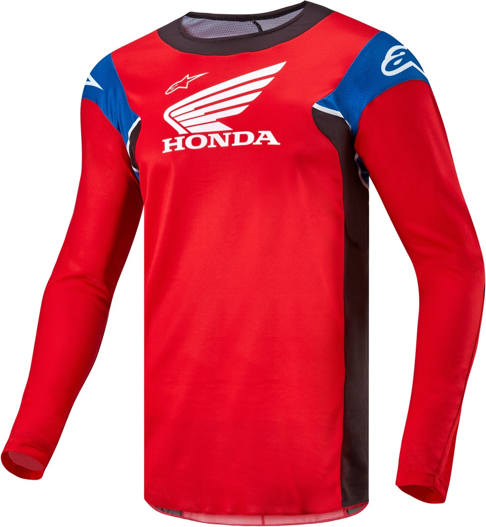 Alpinestars Honda Racer Iconic Motorcross shirt, zwart-wit-rood, XL