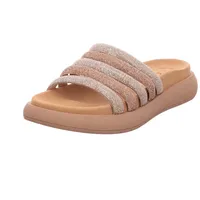 Gabor Damen Pantoletten, Frauen Slipper,Best Fitting,Sandalen,Freizeitschuhe,Schlupfschuhe,schluepfschuhe,Slides,Mules,Gold Kombi,40 EU 6.5 UK - 40 EU