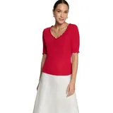 Zero Halbarm-Shirt mit Raffung in Candy Red | 38