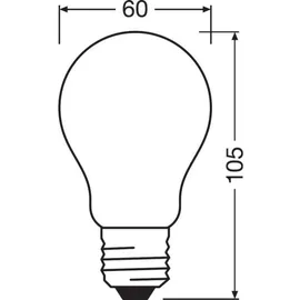 Osram LED-Birne 2,5 W E27 7500 K grün 1 St.