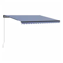 vidaXL Einziehbare Markise 450 x 300 cm blau