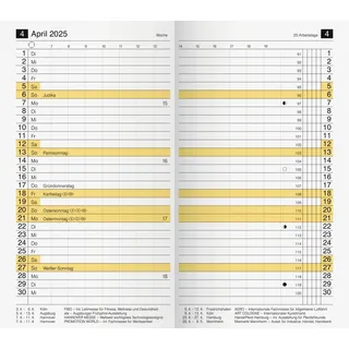 rido/idé Rido, Agenda, Ersatzkalendarium M-planer 8,7x15,3cm 1 Monat/2 Seiten 2025