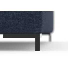 Home Affaire Wohnlandschaft HOME AFFAIRE "Balme, moderne Formensprache, zeitloses Design, U-Form", blau (dunkelblau), B:297cm H:75cm T:195cm, 100% Polyester, Sofas, Wohnlandschaft, Inkl. Zierkissen, wahlweise mit Bettfunktion