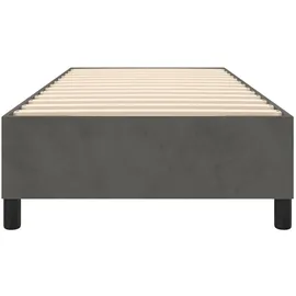 vidaXL Boxspringbettgestell Dunkelgrau 90x200 cm Samt