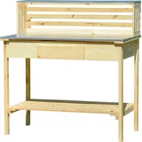 Dobar XXL Pflanztisch mit Schublade 117 x 62 x 124 cm