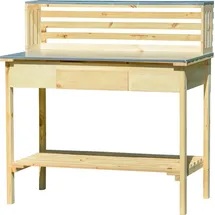 Dobar XXL Pflanztisch mit Schublade 117 x 62 x 124 cm