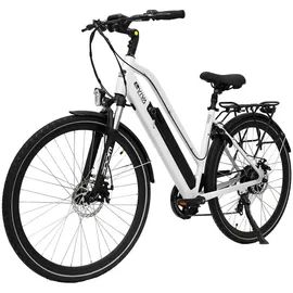 AsVIVA B15 City E-Bike 28 Zoll, B15_FBA 36V Trekkingrad Elektrofahrrad Pedelec weiß