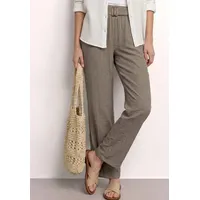 STREET ONE Wide Leg Hose Beige 40