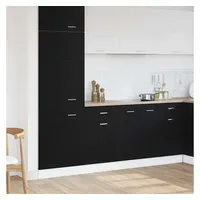 vidaXL Schubladenschrank Eiche 50 x 46 x 81,5 cm Schwarz