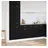 vidaXL Schubladenschrank Eiche 50 x 46 x 81,5 cm Schwarz