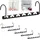 Relaxdays Raumsparbügel 6er Set, für 12 Bügel, waagerecht, senkrecht, platzsparende Kleiderbügel, 26 cm, Metall, schwarz