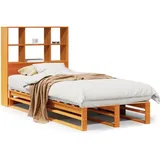 vidaXL Massivholzbett 180 x 200 cm Wachsbraun