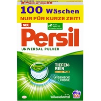Persil Universal Pulver Waschmittel (100 Waschladungen), Vollwaschmittel mit Tiefenrein-Plus Technologie bekämpft hartnäckigste Flecken für strahlende Reinheit
