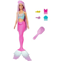 Barbie Meerjungfrauenpuppe Meerjungfrau mit langem rosafarbenem Haar bunt