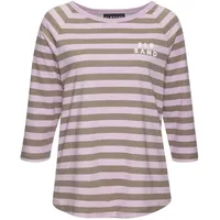 ELBSAND 3/4-Arm-Shirt Damen flieder-taupe gestreift Gr.XL