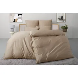 OTTO home Luisa Satin Mocca 155 x 220 cm + 2 x 80 x 80 cm