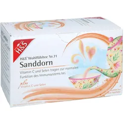 H&S Sanddorn m.Vitamin C und Selen Filterbeutel