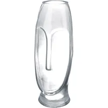 Casablanca by Gilde GILDE Vase Moai Glas grau 40636, Höhe 25 cm