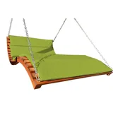 aleos Aruba-Lounger Doppelliege 200 x 100 x 80 cm Grün