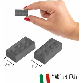 Simba Blox 500 8er Bausteine grau - kompatibel mit bekannten Spielsteinen