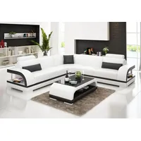 JVmoebel Ecksofa Sofa Eckgarnitur L Form Polster Ecke Couch Sitz Möbel Couchen Weiß, Made in Europa weiß
