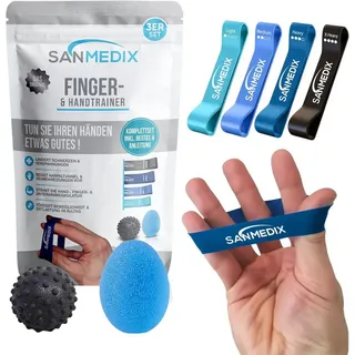 sanmedix Handtrainer Fingertrainer Set Blau