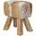 KADIMA DESIGN Ziegenfell-Sitzhocker Haarleder 40 x 47 x 30 cm Braun