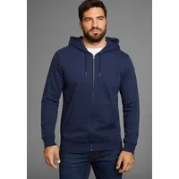 MAN'S WORLD Kapuzensweatjacke in dunkelblau | Gr.: 5XL
