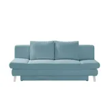 deinbett Schlafsofa mit Bettkasten Sidney ¦ türkis/petrol ¦ Maße (cm): B: 200 H: 85 T: 90.0