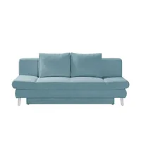 deinbett Schlafsofa mit Bettkasten Sidney ¦ türkis/petrol ¦ Maße (cm): B: 200 H: 85 T: 90.0