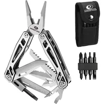 Mossy Oak Multifunktionszange,21 in 1 Multi-Tool Multifunktion mit Zange Klappmesser, Faltbares Multitool, Camping Wandern Reparieren,inkl tragbare Tasche