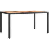 vidaXL Gartentisch 99,7 x 51,3 x 13,6 cm Schwarz