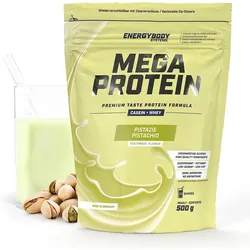 Mega Protein Pistazie, Mehrkomponenten-Protein Eiweißshake Proteinpulver mit Whe 500g