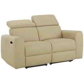 Home Affaire "Sentrano", beige (creme), B:152cm H:82cm T:98cm, NaturLEDER/Kunstleder (Das Leder hat eine Dicke von 0, 9-1, 0 mm);Kunstleder;Webstoff (95% Polyester, 5% Nylon);Struktur fein (95% Polyester, 5% Nylon), Sofas, 152 cm, man. o. elektr.