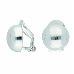 Paar Ohrclips ADELIA ́S "Damen 925 Silber Ohrringe Ohrclips Ø 11,5 mm", silber, Ohrringe, Damen, Damen, Silber 925 (Sterlingsilber), Silberschmuck für Damen