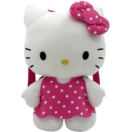 CYPBRANDS CyP Brands Hello Kitty, Sanrio, Rucksack, Plüsch, Taschen, Figur Hello Kitty, Weiß, offizielles Produkt, weiß, Estandar, Casual