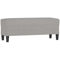 VidaXL Sitzbank Hellgrau 100x35x41 cm Stoff
