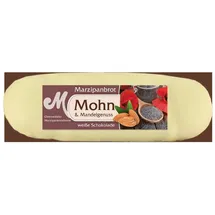 marzipan-nougat Odenwälder Marzipan Brot Mohn Edelmarzipan mit weißer Schokolade 100 g