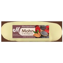 marzipan-nougat Odenwälder Marzipan Brot Mohn Edelmarzipan mit weißer Schokolade 100 g