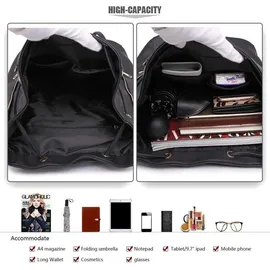 luxuskollektion Eleganter Rolltop Rucksack Kunstleder