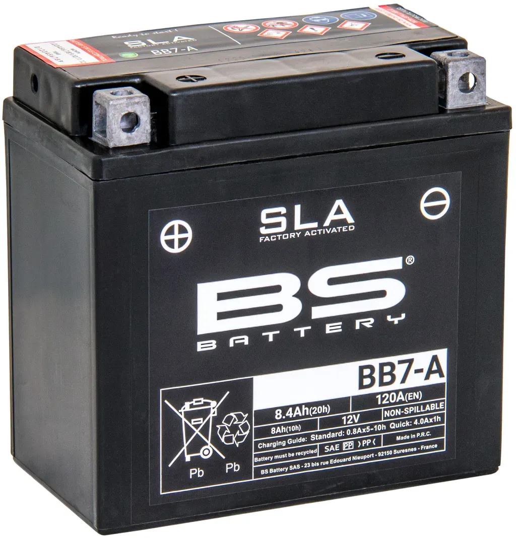 BS-Battery Batterie BS-Battery, SLA, versiegelt, Batterie "YB7-A" ETN: 508 013 008